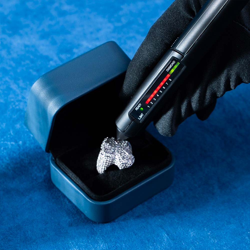 Fleur Cross Ring VVS1 Moissanite GRA Certified