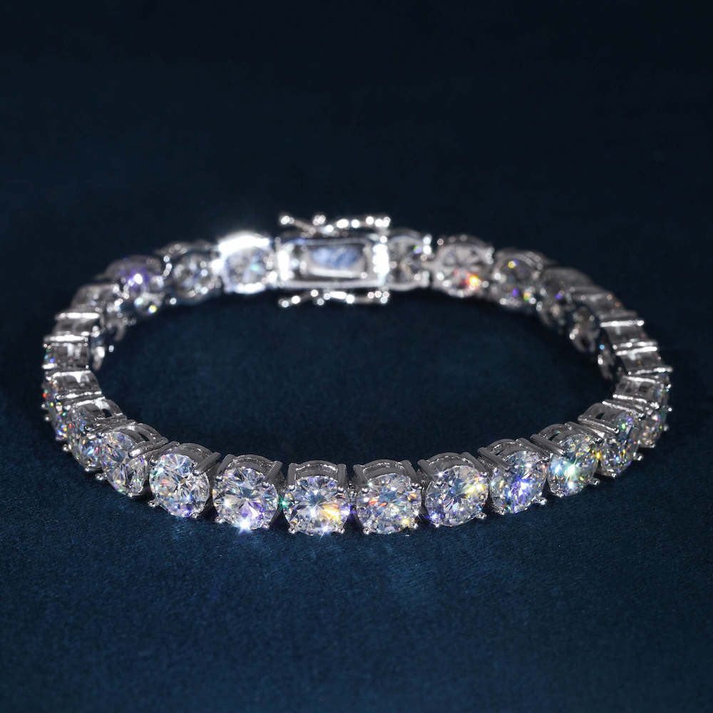 Tennis Bracelet VVS1 Moissanite GRA Certified