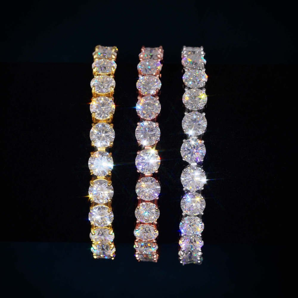 Tennis Bracelet VVS1 Moissanite GRA Certified
