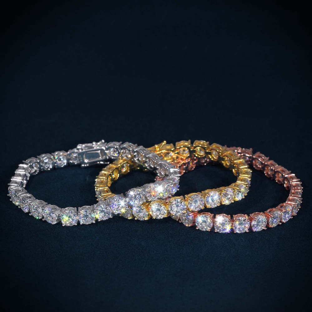 Tennis Bracelet VVS1 Moissanite GRA Certified