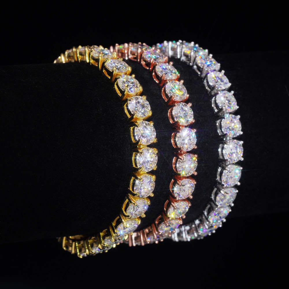Tennis Bracelet VVS1 Moissanite GRA Certified