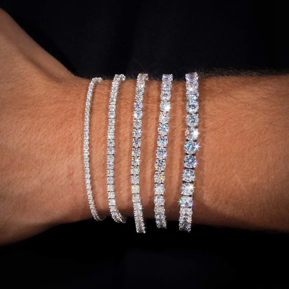 Tennis Bracelet VVS1 Moissanite GRA Certified
