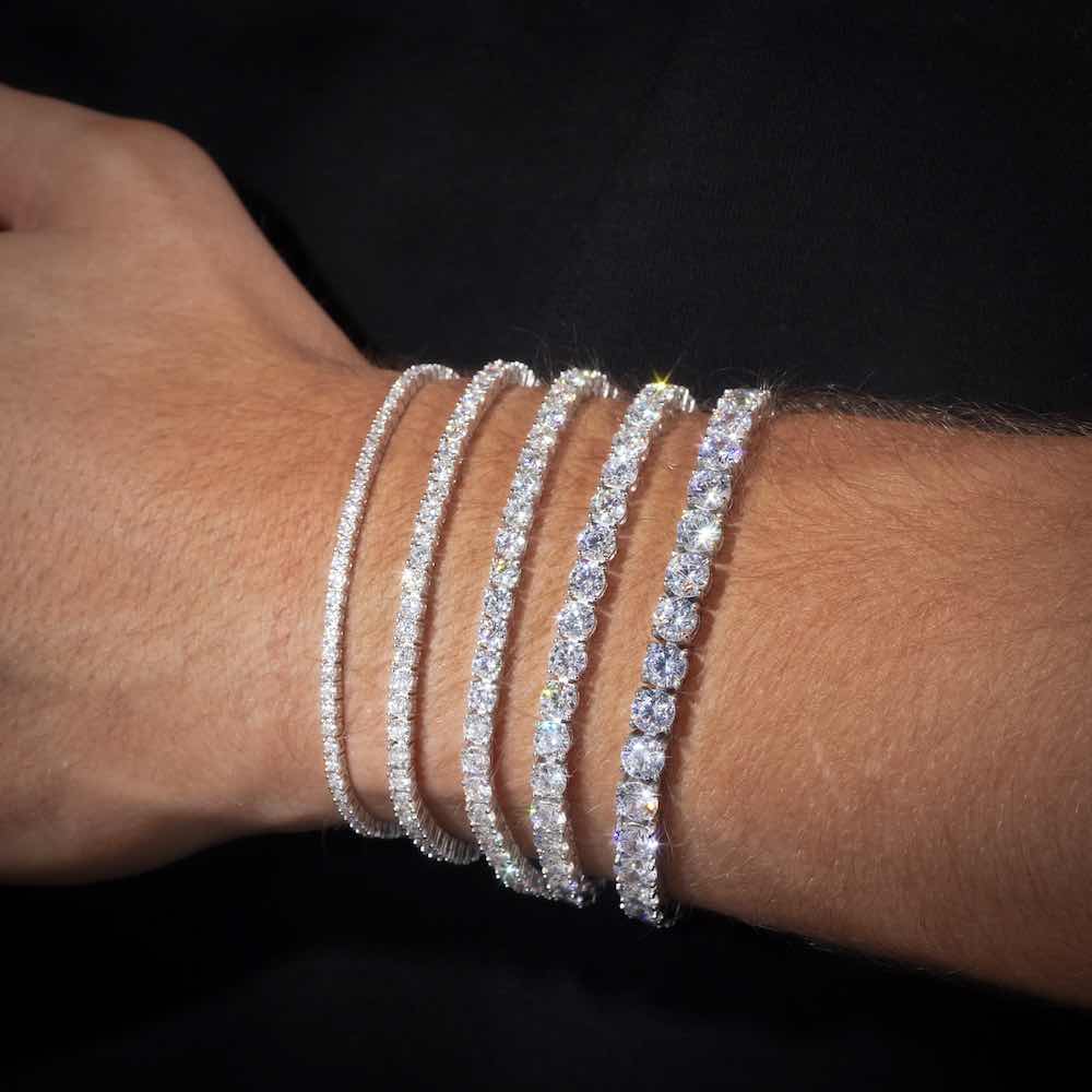 Tennis Bracelet VVS1 Moissanite GRA Certified