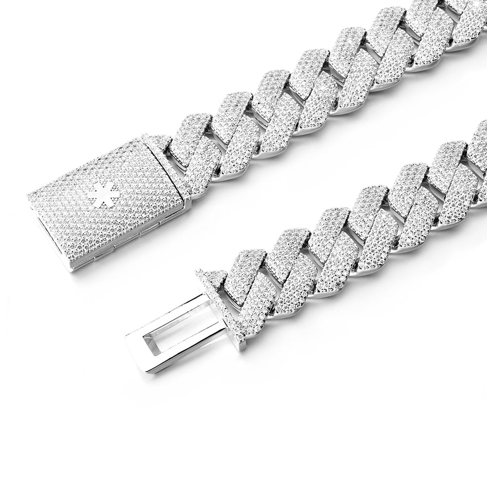 Cuban Link Chain VVS1 Moissanite GRA Certified
