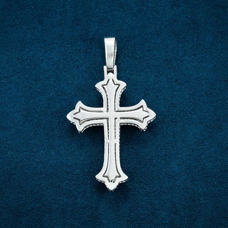 Cross Pendant VVS1 Moissanite GRA Certified