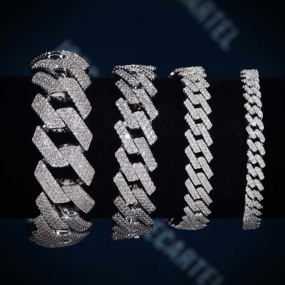 Cuban Link Bracelet VVS1 Moissanite GRA Certified
