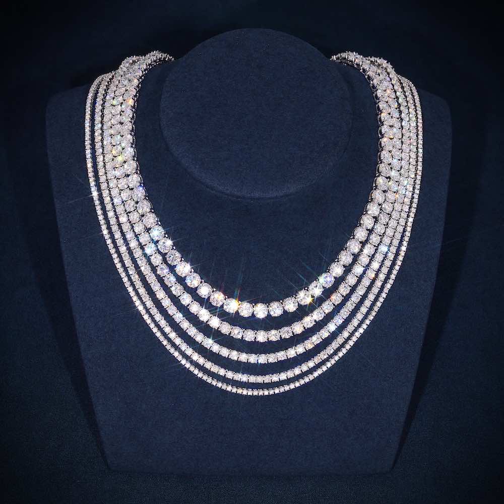 Tennis Chain VVS1 Moissanite GRA Certified