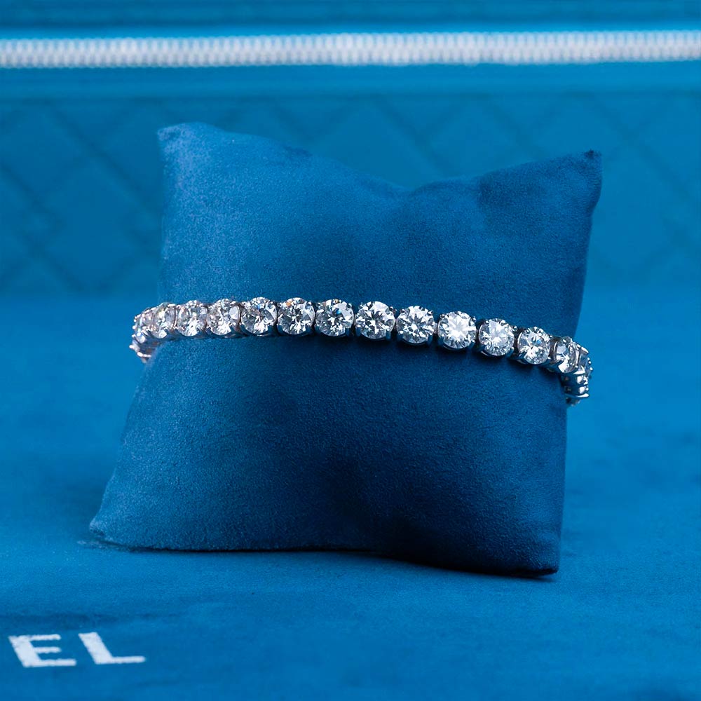 Tennis Bracelet VVS1 Moissanite GRA Certified