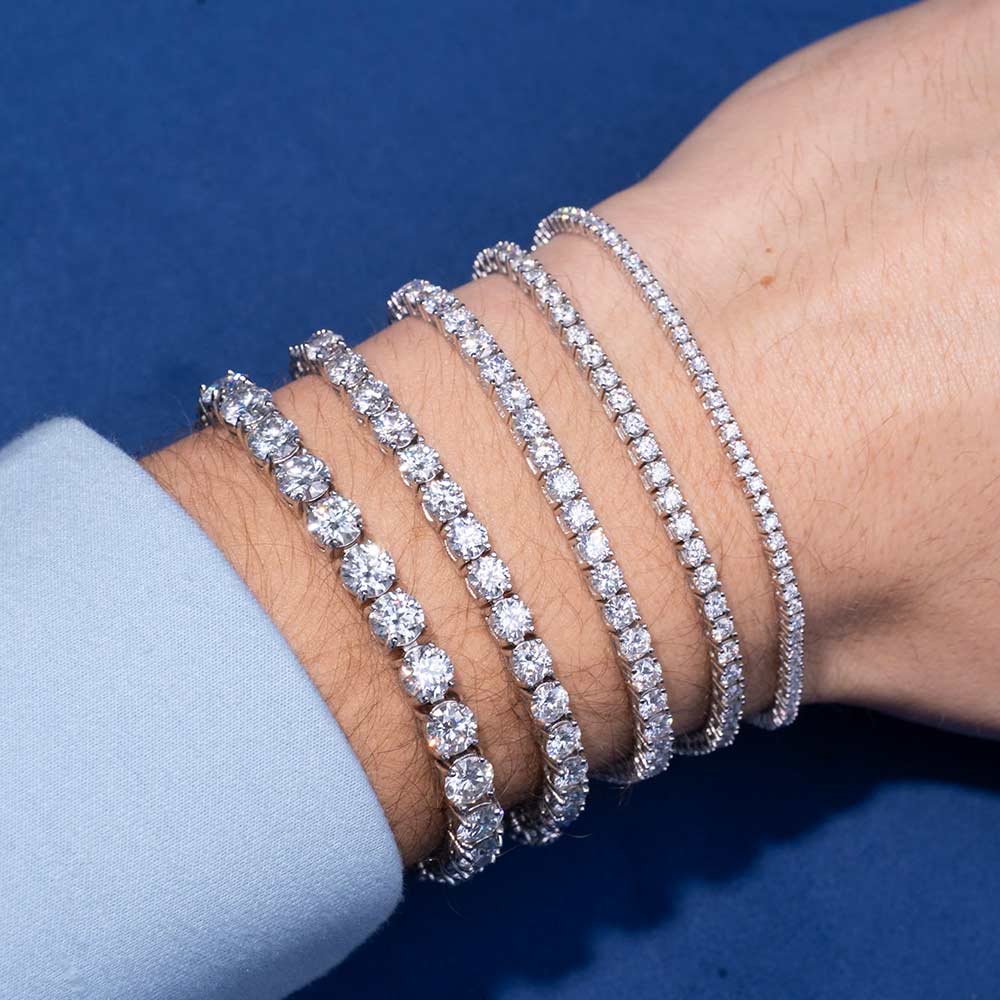Tennis Bracelet VVS1 Moissanite GRA Certified