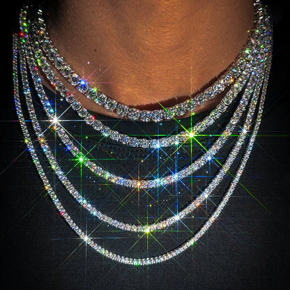 Tennis Chain VVS1 Moissanite GRA Certified