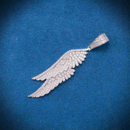 Feather Pendant VVS1 Moissanite GRA Certified