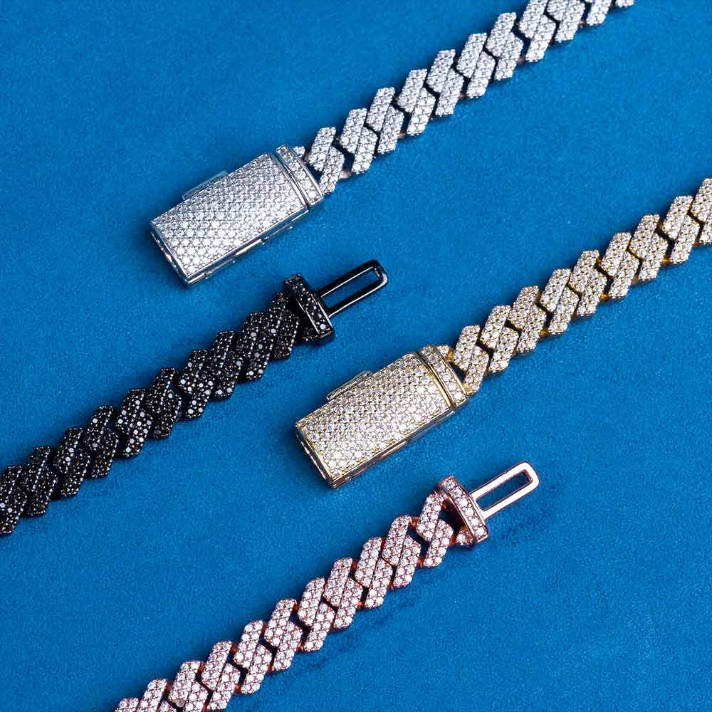 Cuban Link Bracelet VVS1 Moissanite GRA Certified