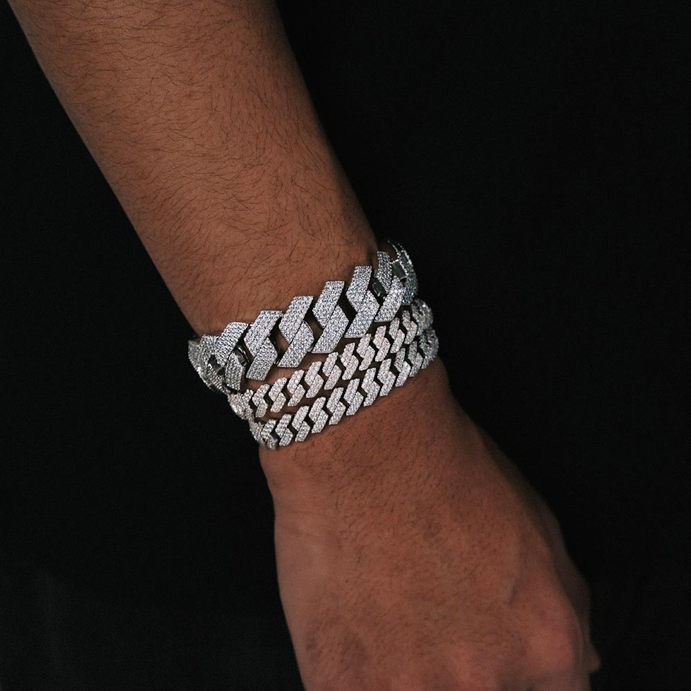 Cuban Link Bracelet VVS1 Moissanite GRA Certified