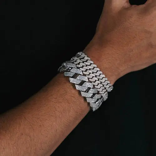 Cuban Link Bracelet VVS1 Moissanite GRA Certified