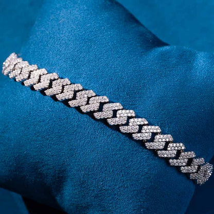Cuban Link Bracelet VVS1 Moissanite GRA Certified