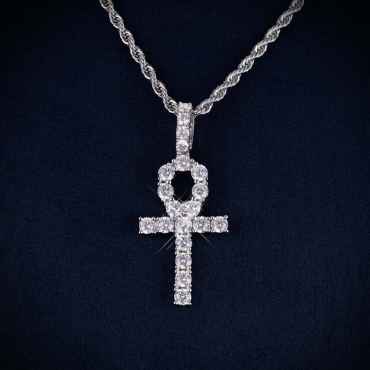 Ankh Pendant VVS1 Moissanite GRA Certified