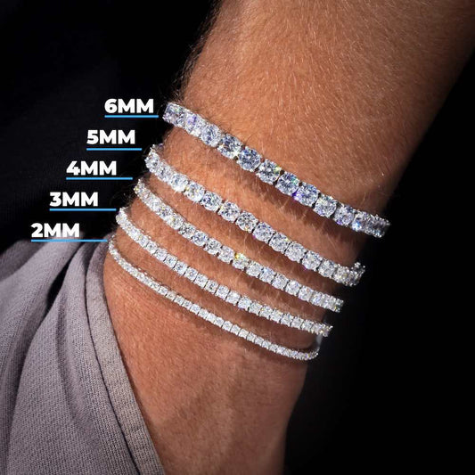Tennis Bracelet VVS1 Moissanite GRA Certified