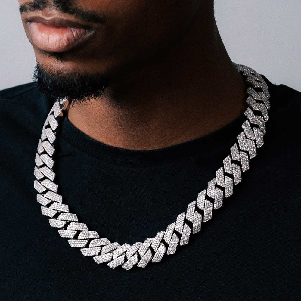 Cuban Link Chain VVS1 Moissanite GRA Certified