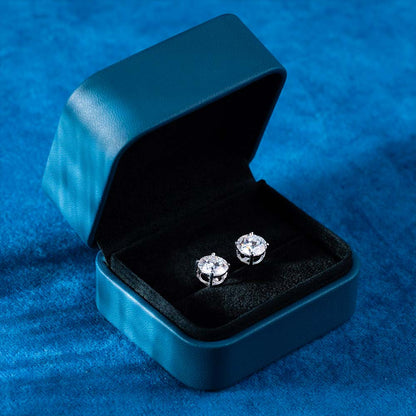 Classic Stud Earrings VVS1 Moissanite GRA Certified