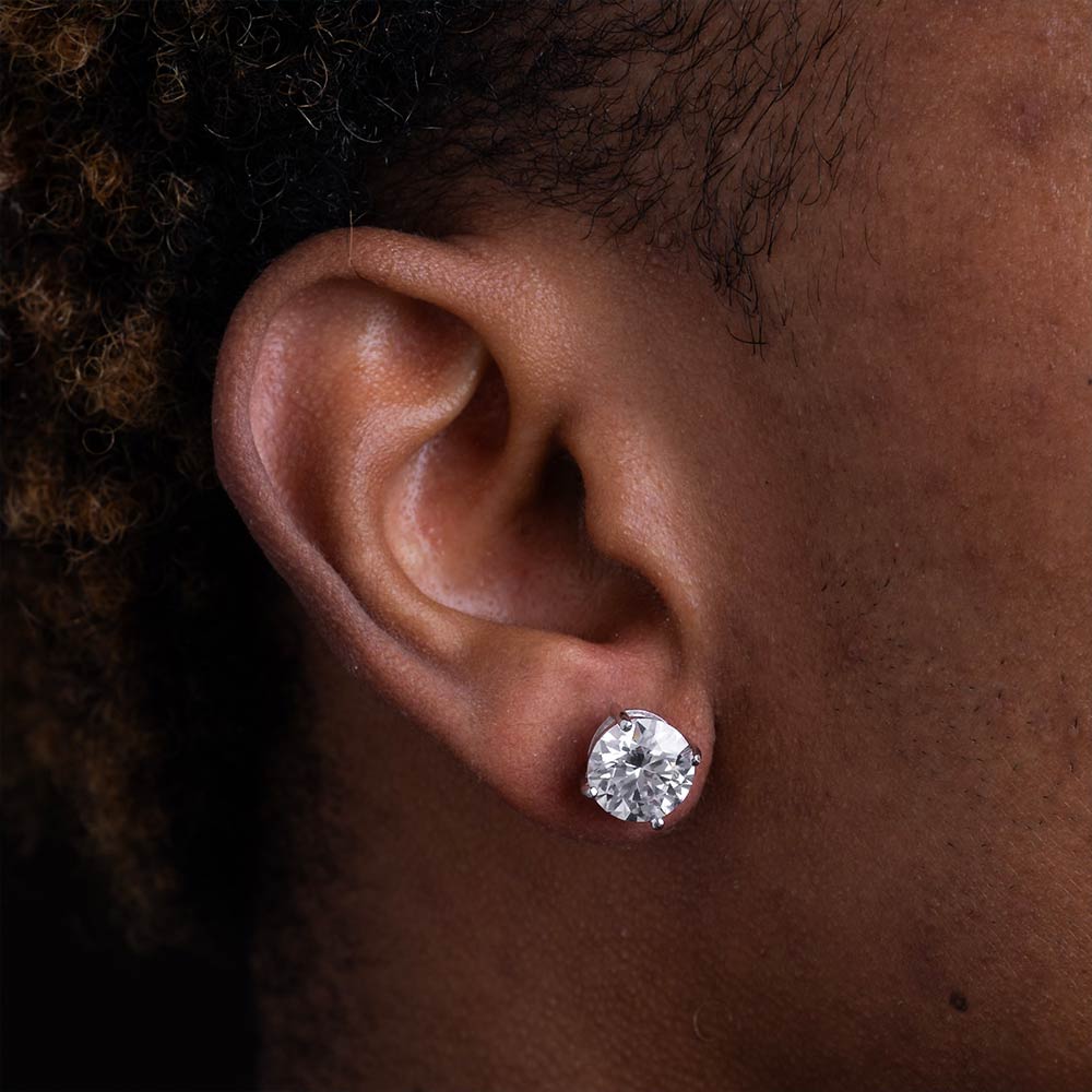 Classic Stud Earrings VVS1 Moissanite GRA Certified