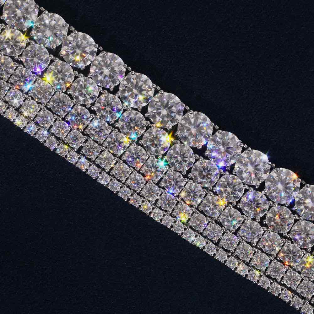 Tennis Chain VVS1 Moissanite GRA Certified