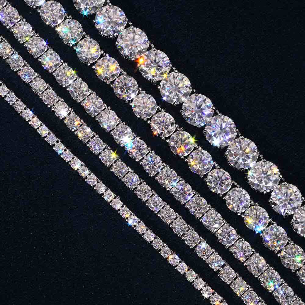 Tennis Chain VVS1 Moissanite GRA Certified