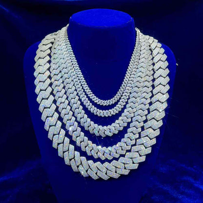 Cuban Link Chain VVS1 Moissanite GRA Certified