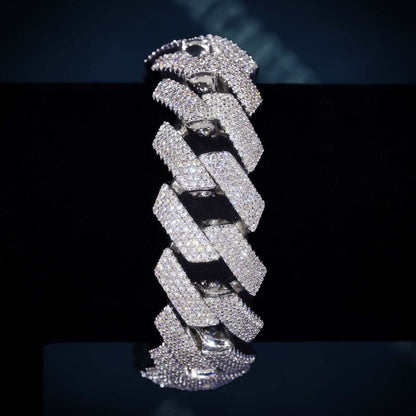 Cuban Link Bracelet VVS1 Moissanite GRA Certified