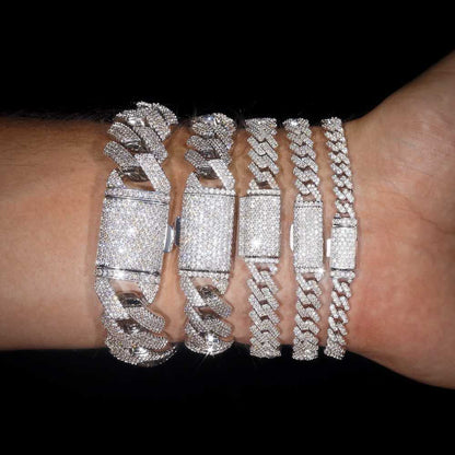 Cuban Link Bracelet VVS1 Moissanite GRA Certified