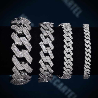 Cuban Link Bracelet VVS1 Moissanite GRA Certified