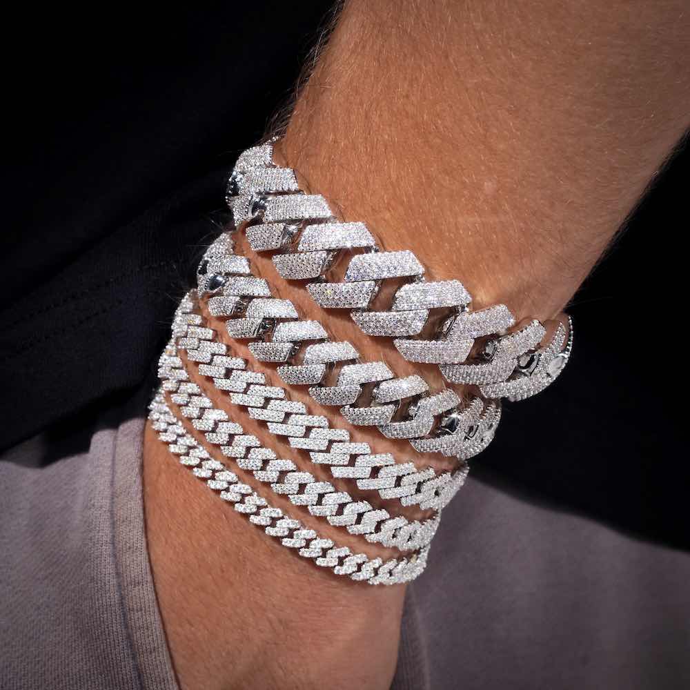 Cuban Link Bracelet VVS1 Moissanite GRA Certified