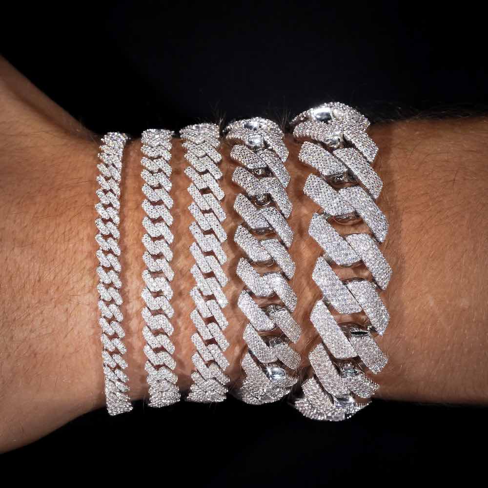 Cuban Link Bracelet VVS1 Moissanite GRA Certified
