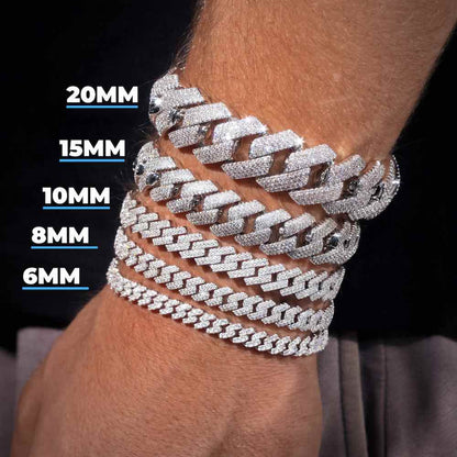 Cuban Link Bracelet VVS1 Moissanite GRA Certified