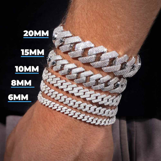 Cuban Link Bracelet VVS1 Moissanite GRA Certified