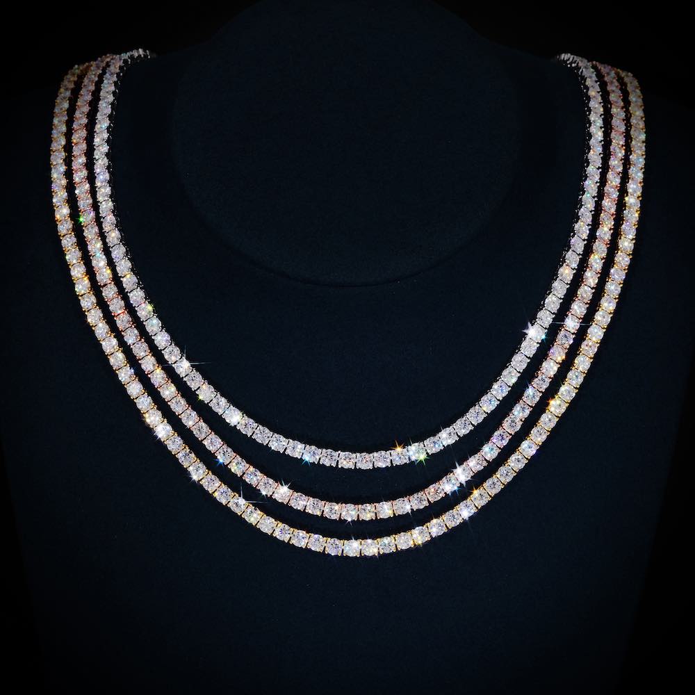 Tennis Chain VVS1 Moissanite GRA Certified