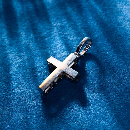 Micro Cross Pendant VVS1 Moissanite GRA Certified