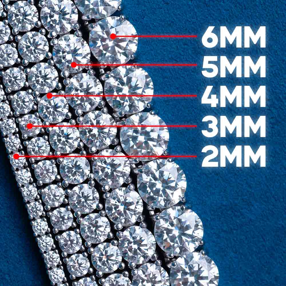 Tennis Chain VVS1 Moissanite GRA Certified