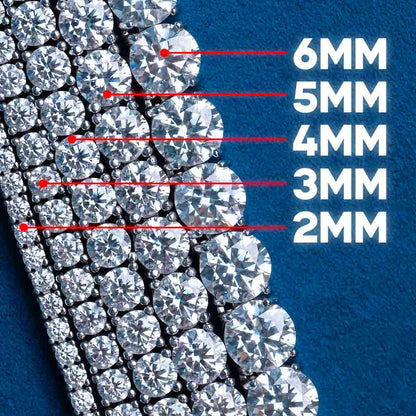Tennis Chain VVS1 Moissanite GRA Certified