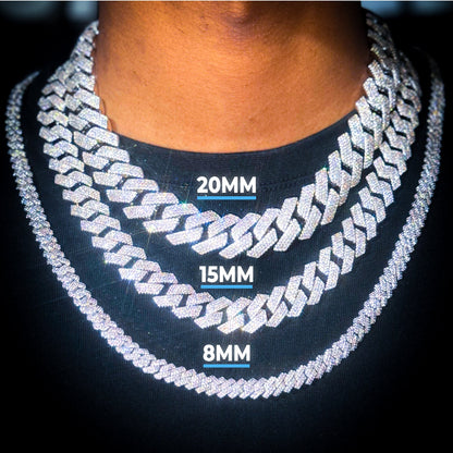 Cuban Link Chain VVS1 Moissanite GRA Certified